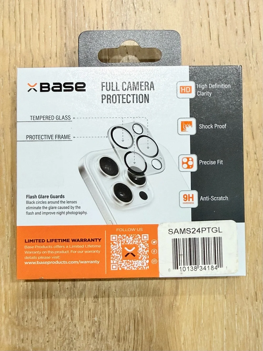 New sealed XBase Samsung Galaxy S24 Plus Camera Lens Protector tempered glass